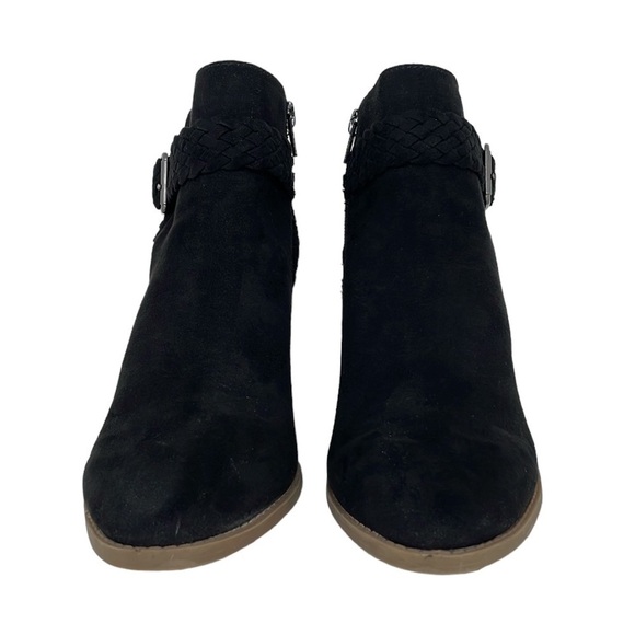 SM New York Boots Women's 6.5 Black Barbie Ankle Bootie Zip Pointed Toe - Picture 4 of 17